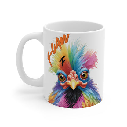 F -Caw F Rooster Mug – *Adult * - Just Gigi IFYKYK