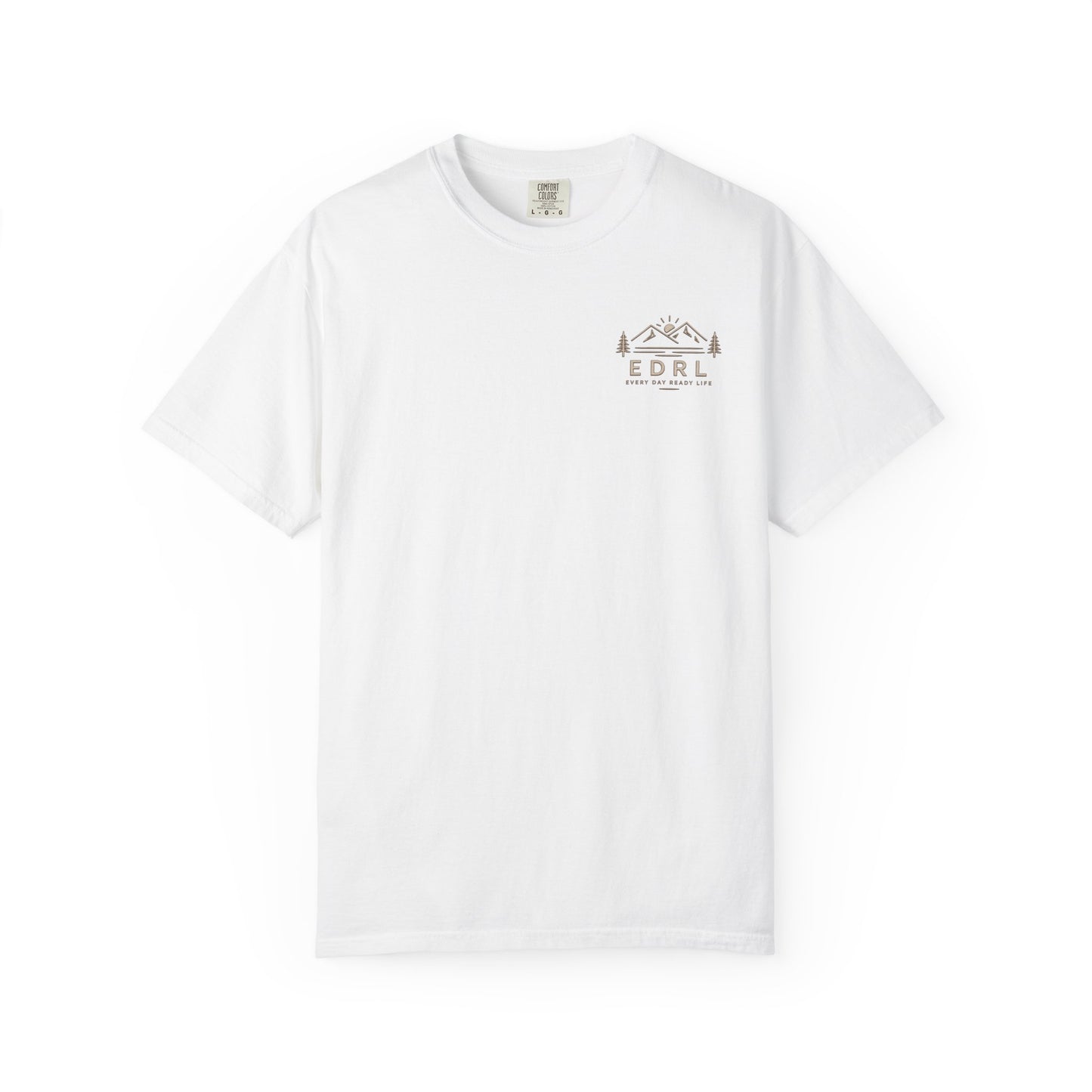 EDRL Mountain Logo T‑Shirt — Minimal Outdoor Crewneck
