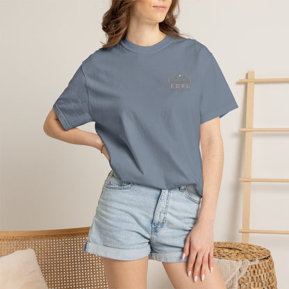 EDRL Mountain Logo T‑Shirt — Minimal Outdoor Crewneck