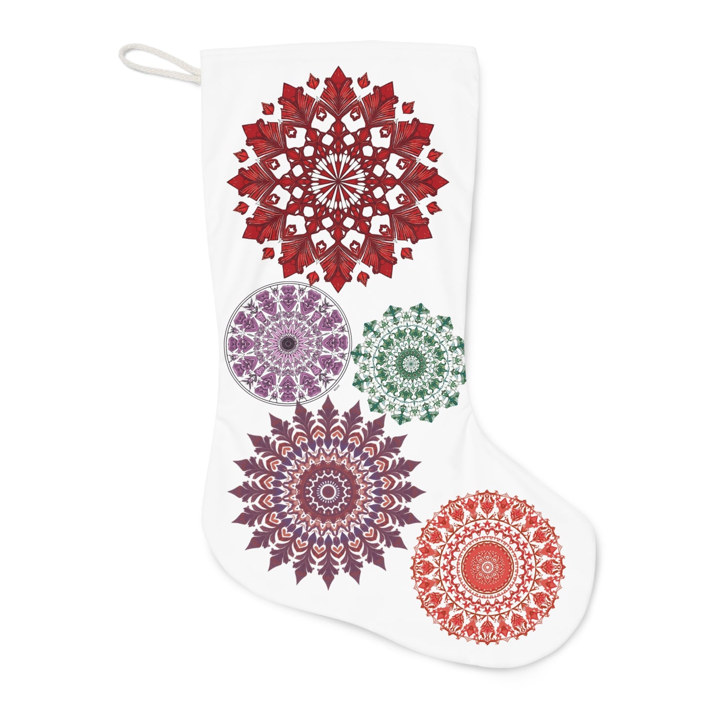 Kaleidoscope Mandala Snowflake Stocking — Just Gigi IFYKYK