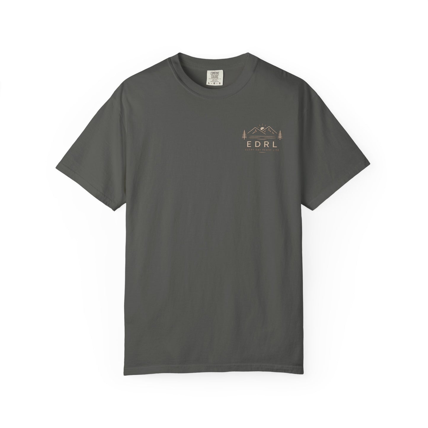EDRL Mountain Logo T‑Shirt — Minimal Outdoor Crewneck