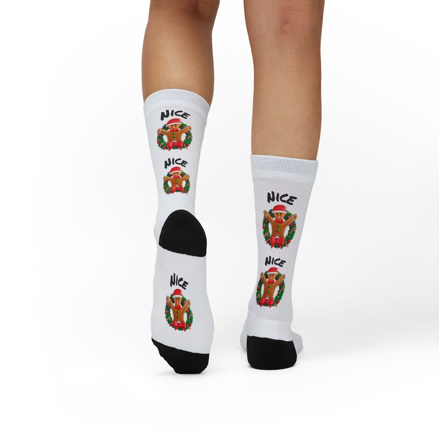 Nice Gingerbread Holiday Socks - Just Gigi IFYKYK