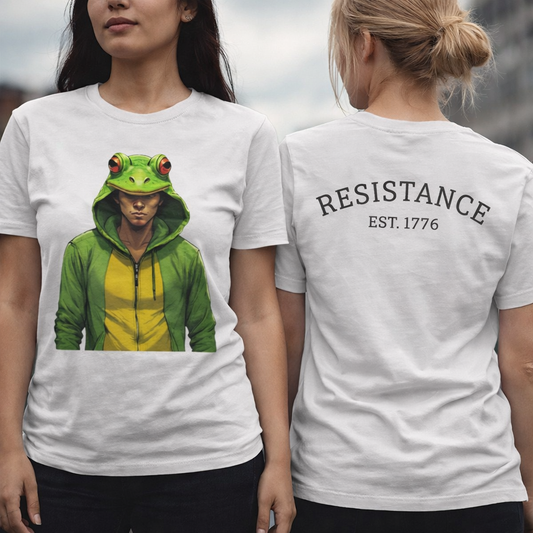 Resistance Est. 1776 Patriotic Frog Male Graphic Tee  Just Gigi IFYKYK