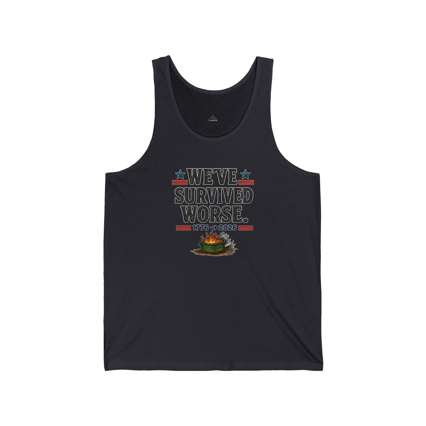 We’ve Survived Worse Tank Top — Patriotic Humor Tank