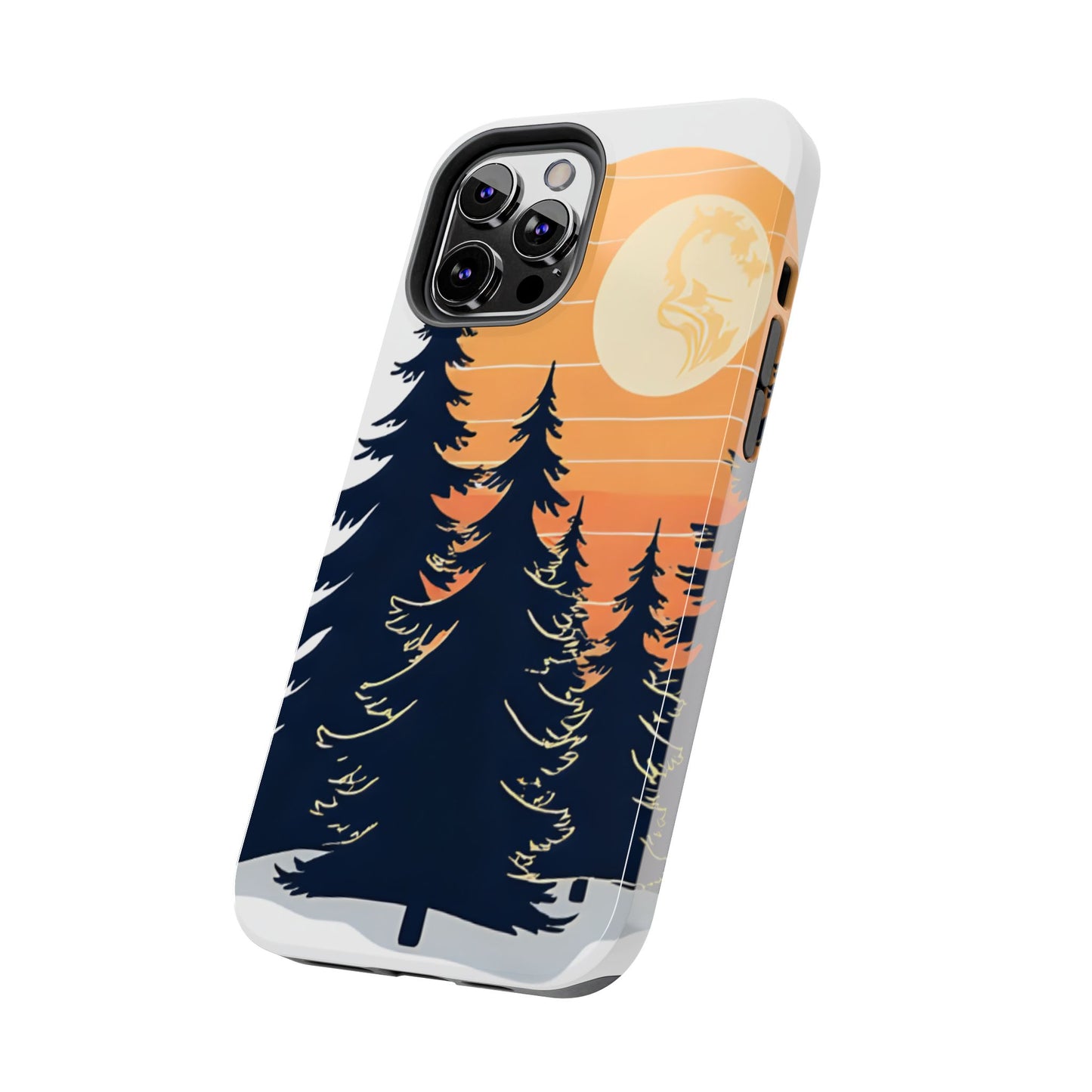 Retro Sunset Pines Graphic Phone Case - Just Gigi IFYKYK