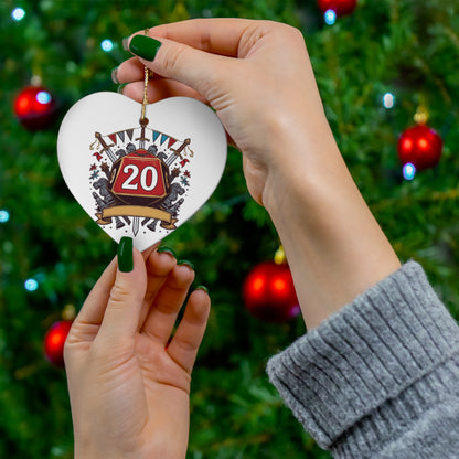 RPG Gamer Ornament Heart or Snowflake Shaped (you choose) - Just Gigi IFYKYK