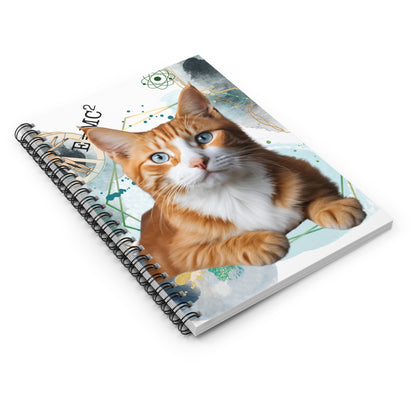 E=MC2 Cat-Themed Spiral Notebook - Just Gigi IFYKYK