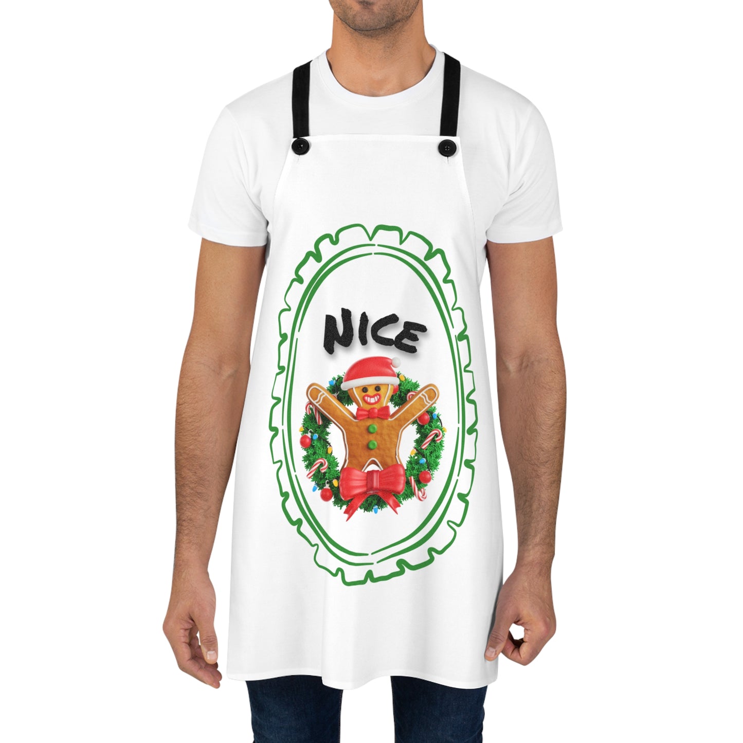 Christmas Gingerbread 'Nice' Apron