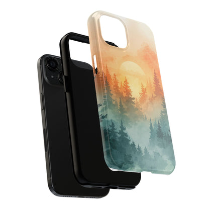 Sunset Forest Mist Tough Phone Case -Just Gigi IFYKYK