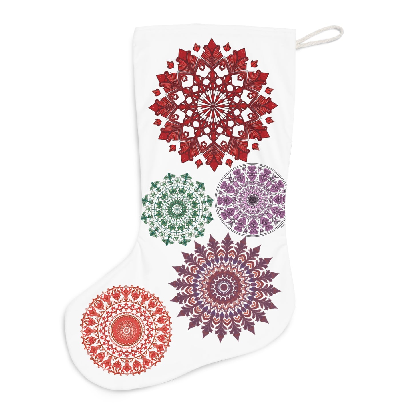 Kaleidoscope Mandala Snowflake Stocking — Just Gigi IFYKYK