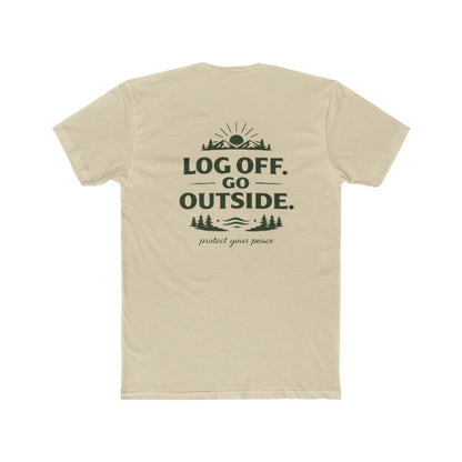 Log Off Go Outside Tee From EDRL by Just Gigi IFYKYK