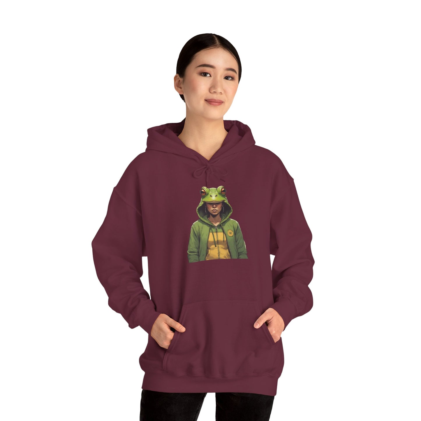 Frog Woman Graphic Hoodie – Unique Statement Streetwear  Just Gigi IFYKYK
