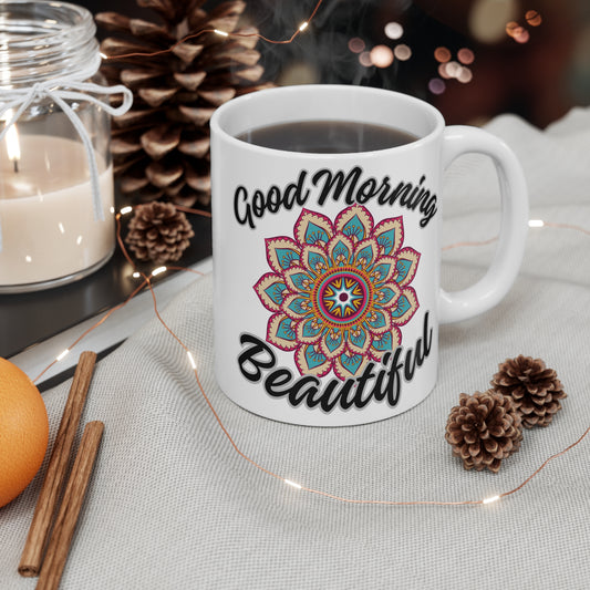 Good Morning Beautiful Mug (11 oz) Just Gigi IFYKYK