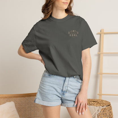 EDRL Mountain Logo T‑Shirt — Minimal Outdoor Crewneck