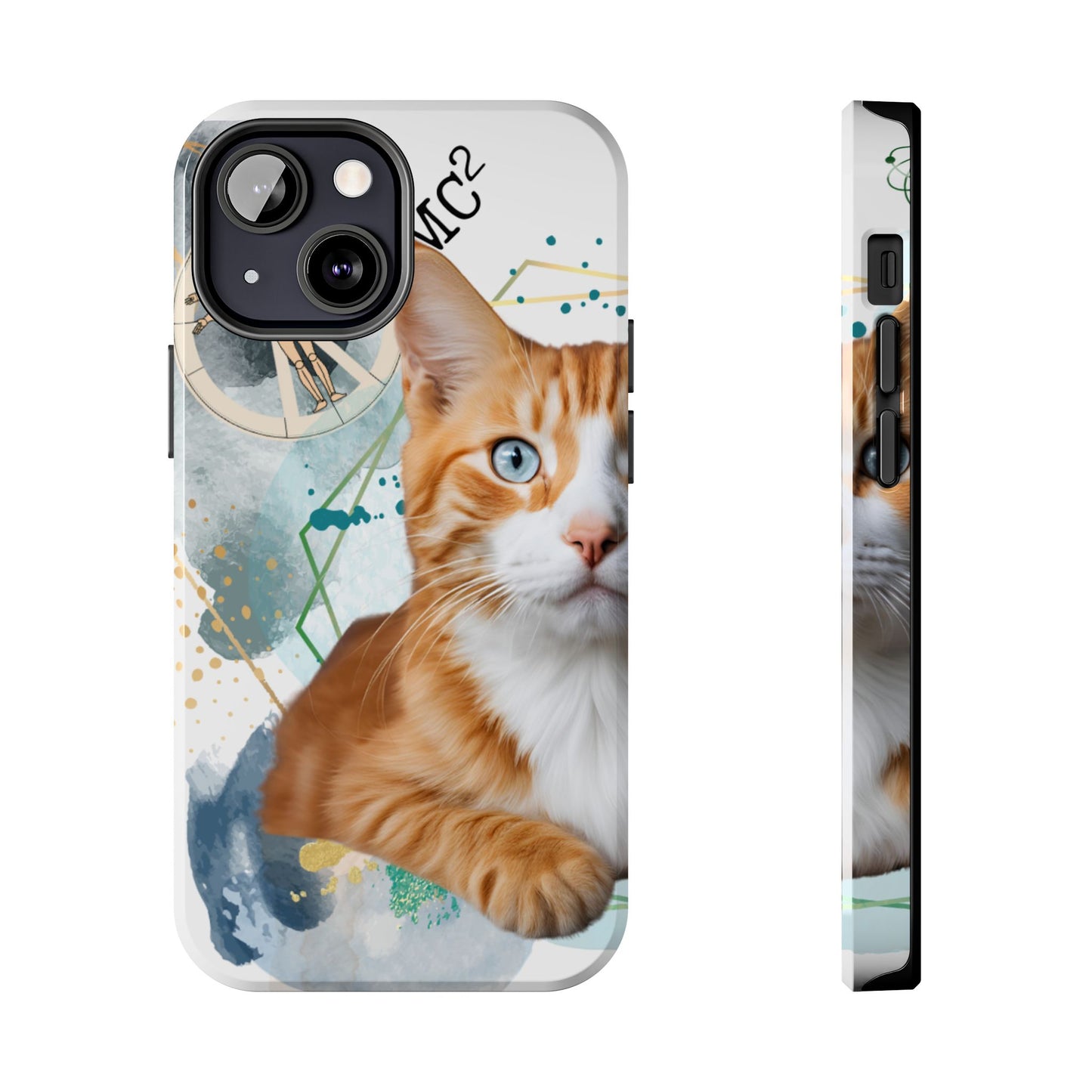 E=MC2 Cat Tough Phone Cases