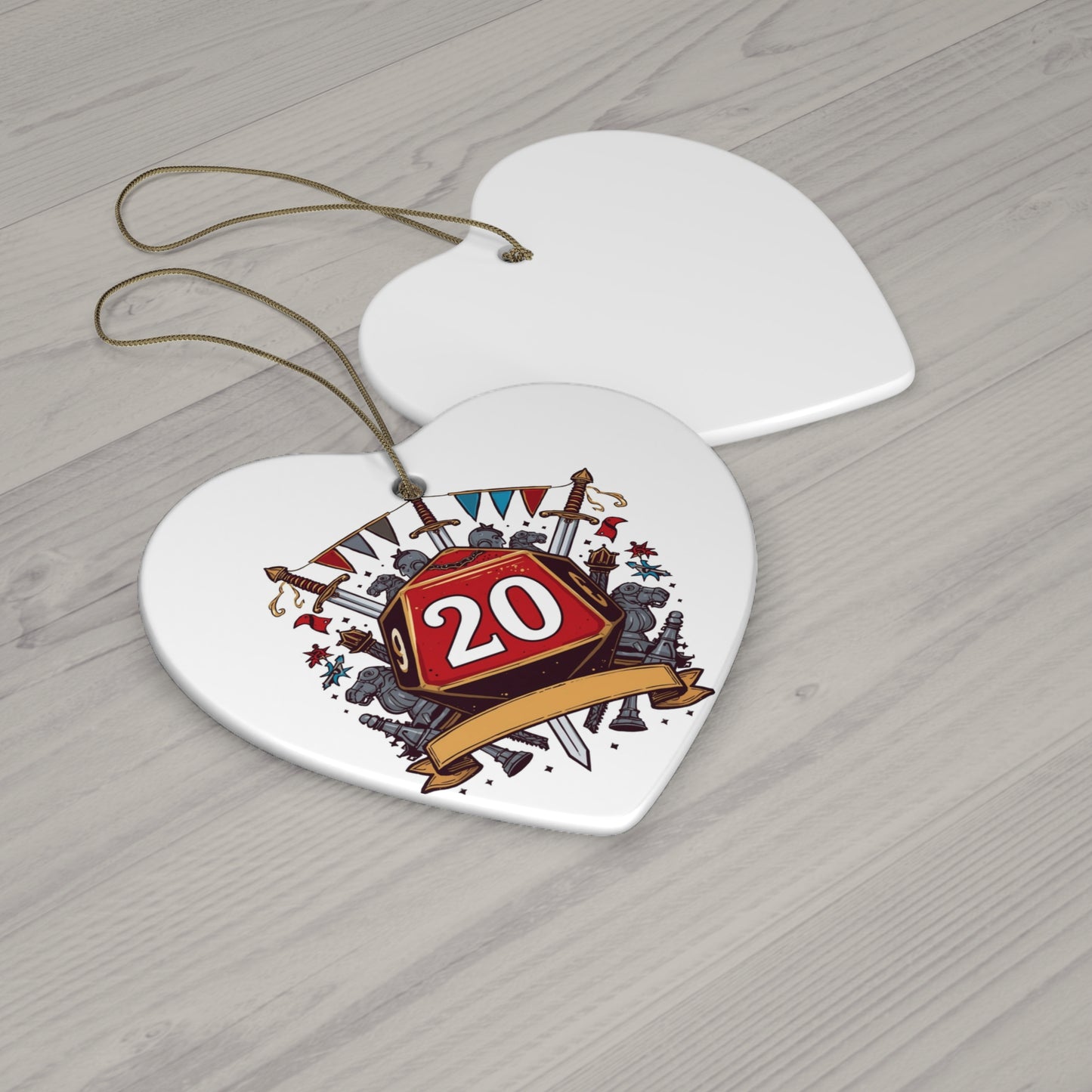 RPG Gamer Ornament Heart or Snowflake Shaped (you choose) - Just Gigi IFYKYK