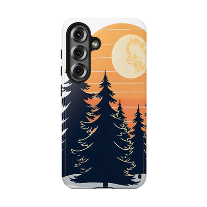Retro Sunset Pines Graphic Phone Case - Just Gigi IFYKYK