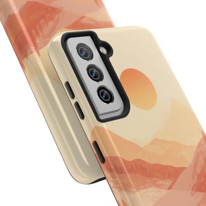 Sunset Mountain Meditation Tough Phone Case - Just Gigi IFYKYK