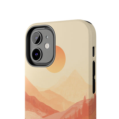 Sunset Mountain Meditation Tough Phone Case - Just Gigi IFYKYK
