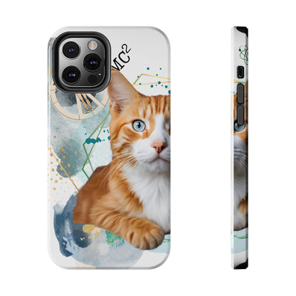 E=MC2 Cat Tough Phone Cases