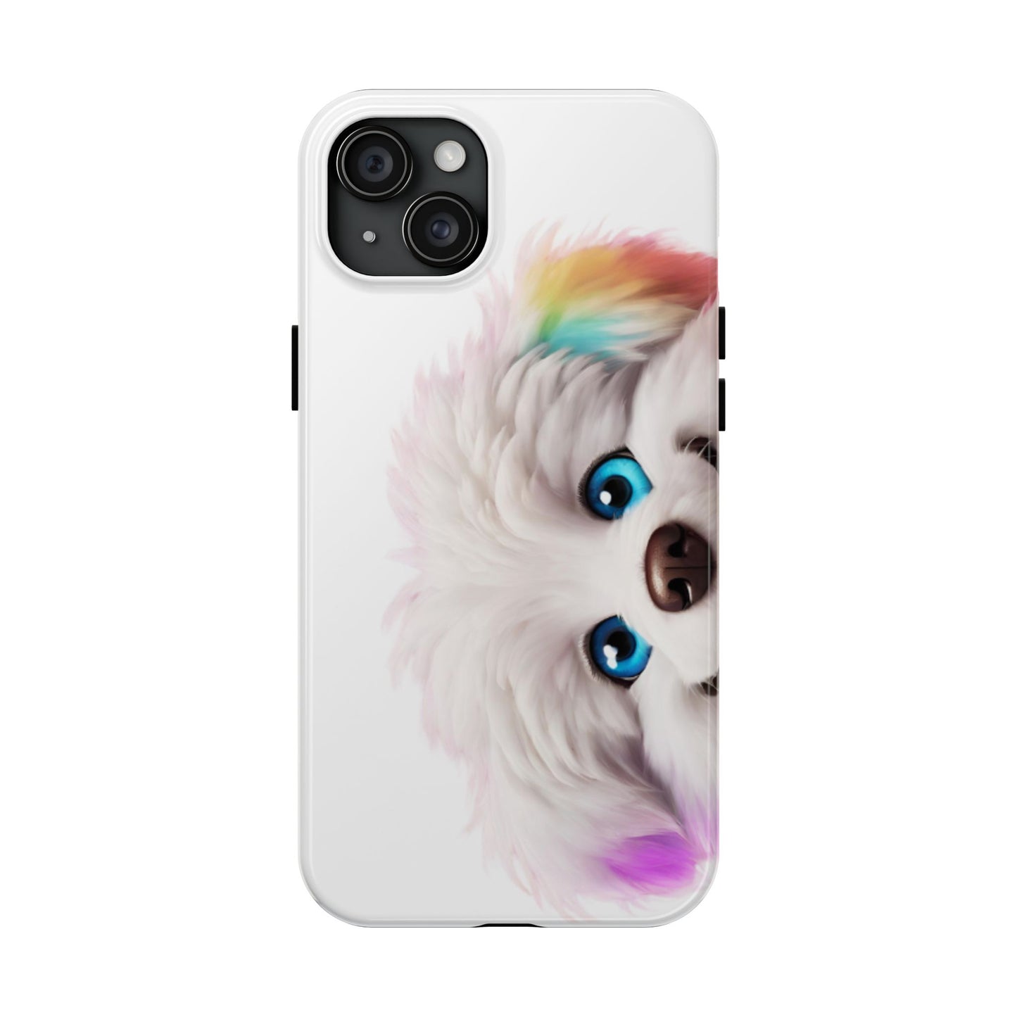Peeking Doggo design Tough Phone Cases