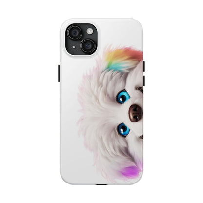 Peeking Doggo design Tough Phone Cases
