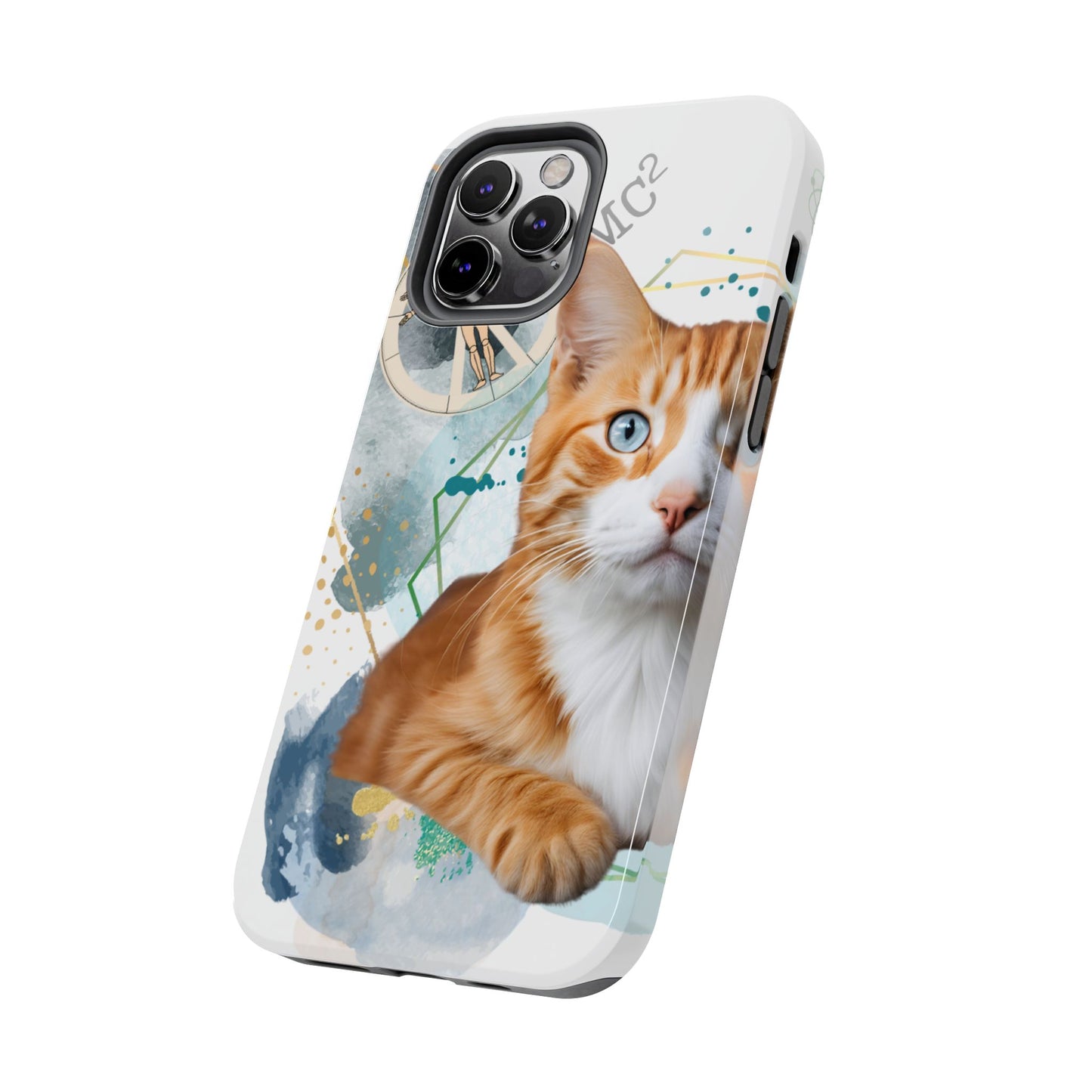 E=MC2 Cat Tough Phone Cases