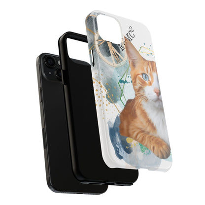 E=MC2 Cat Tough Phone Cases