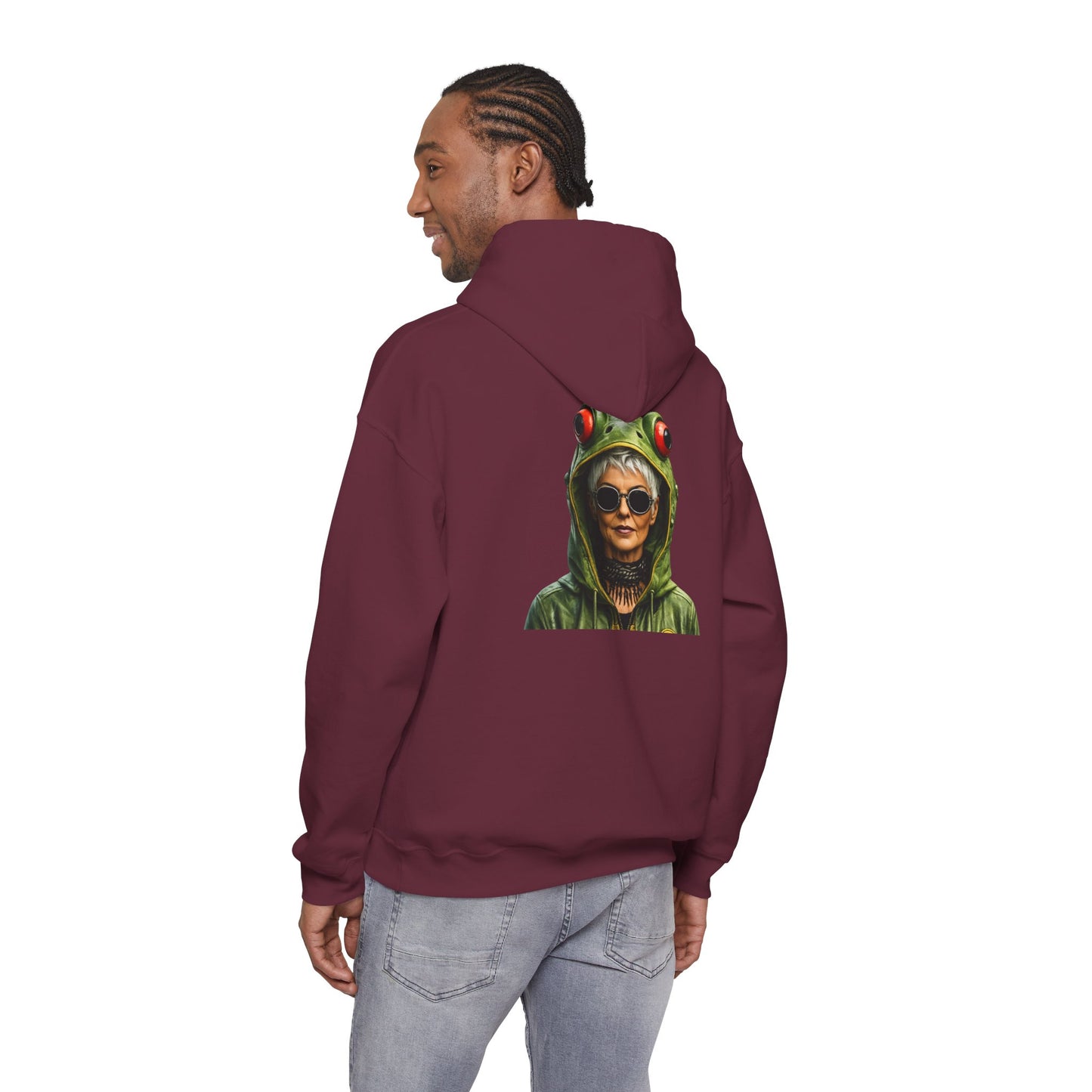Resistance Est. 1776 Hoodie — Frog Hood Portrait Graphic Sweatshirt