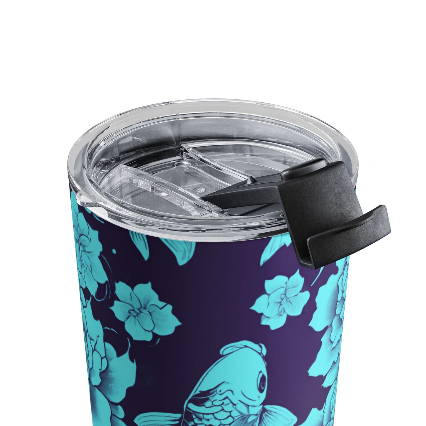 Teal Koi 10oz Tumbler - Just Gigi IFYKYK