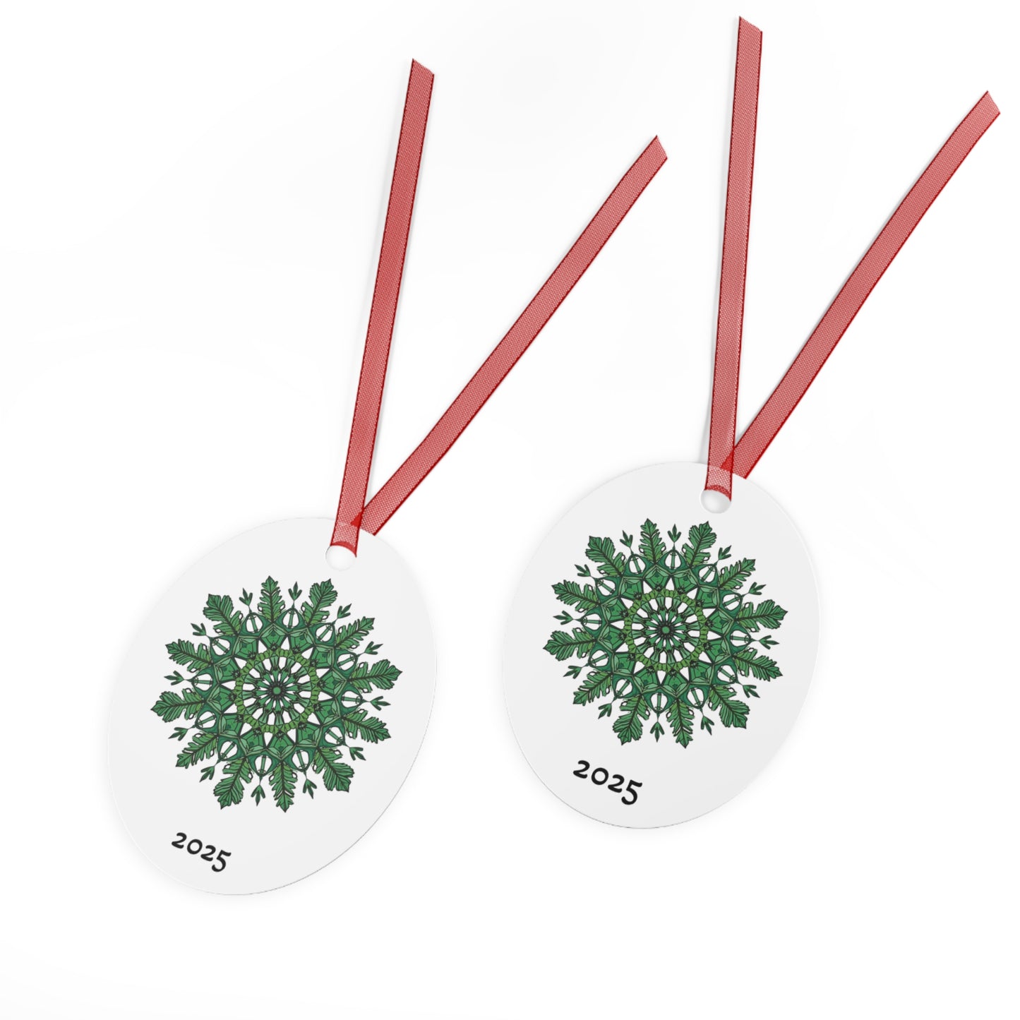 2025 Green Mandala Bell Metal Ornament — Just Gigi IFYKYK