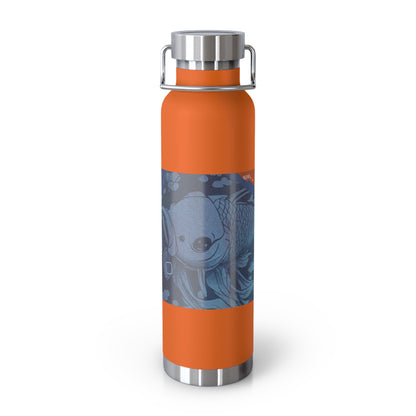 Blue Koi Copper Vacuum Insulated Bottle, 22oz