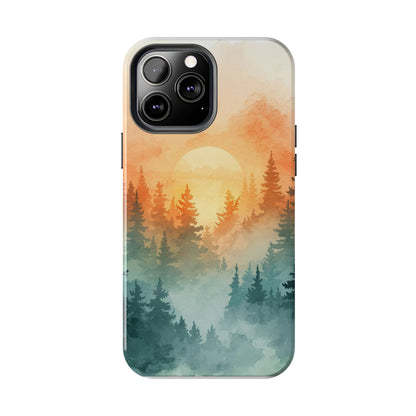 Sunset Forest Mist Tough Phone Case -Just Gigi IFYKYK