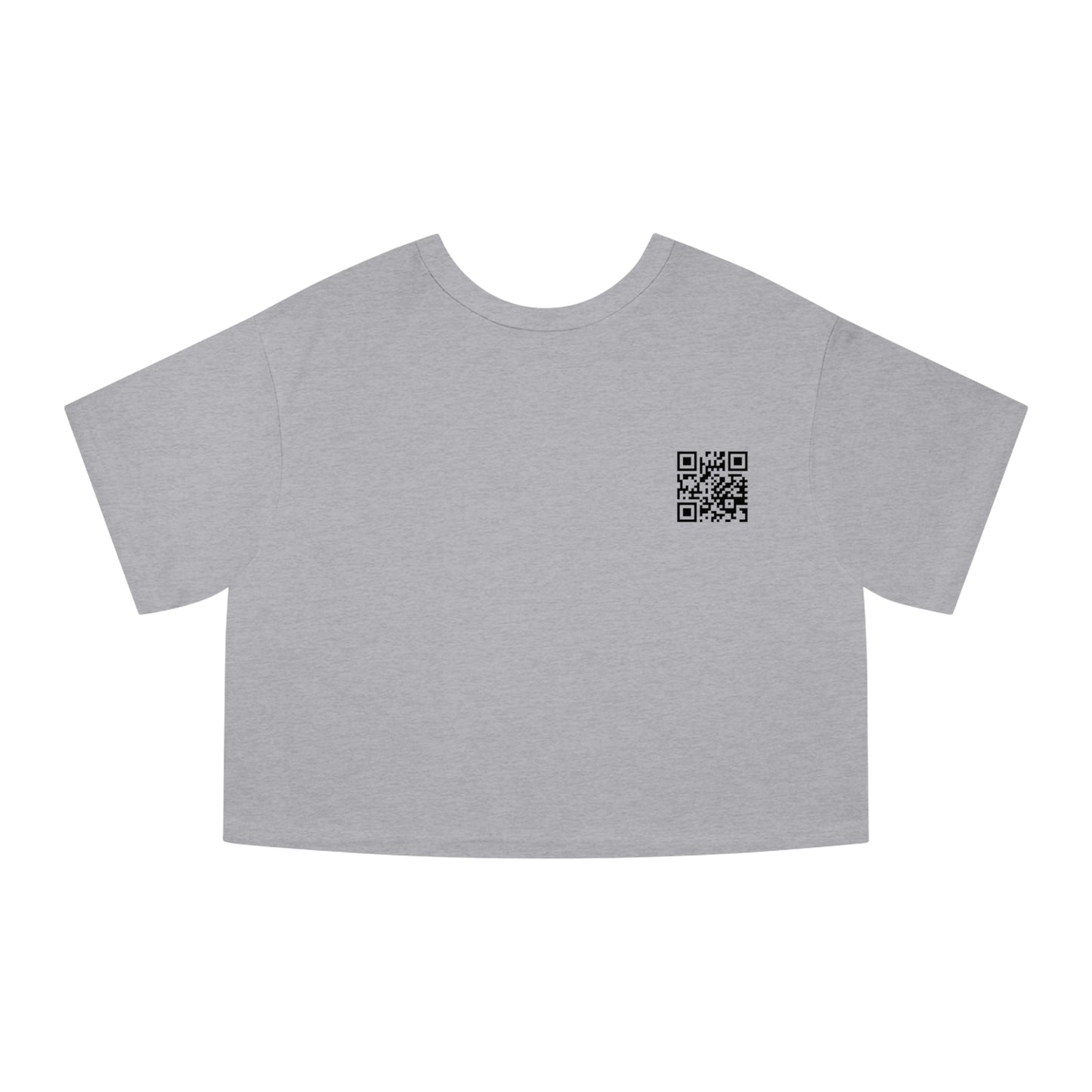 Cropped T-Shirt — Retro Cyberpunk Femme Portrait Graphic