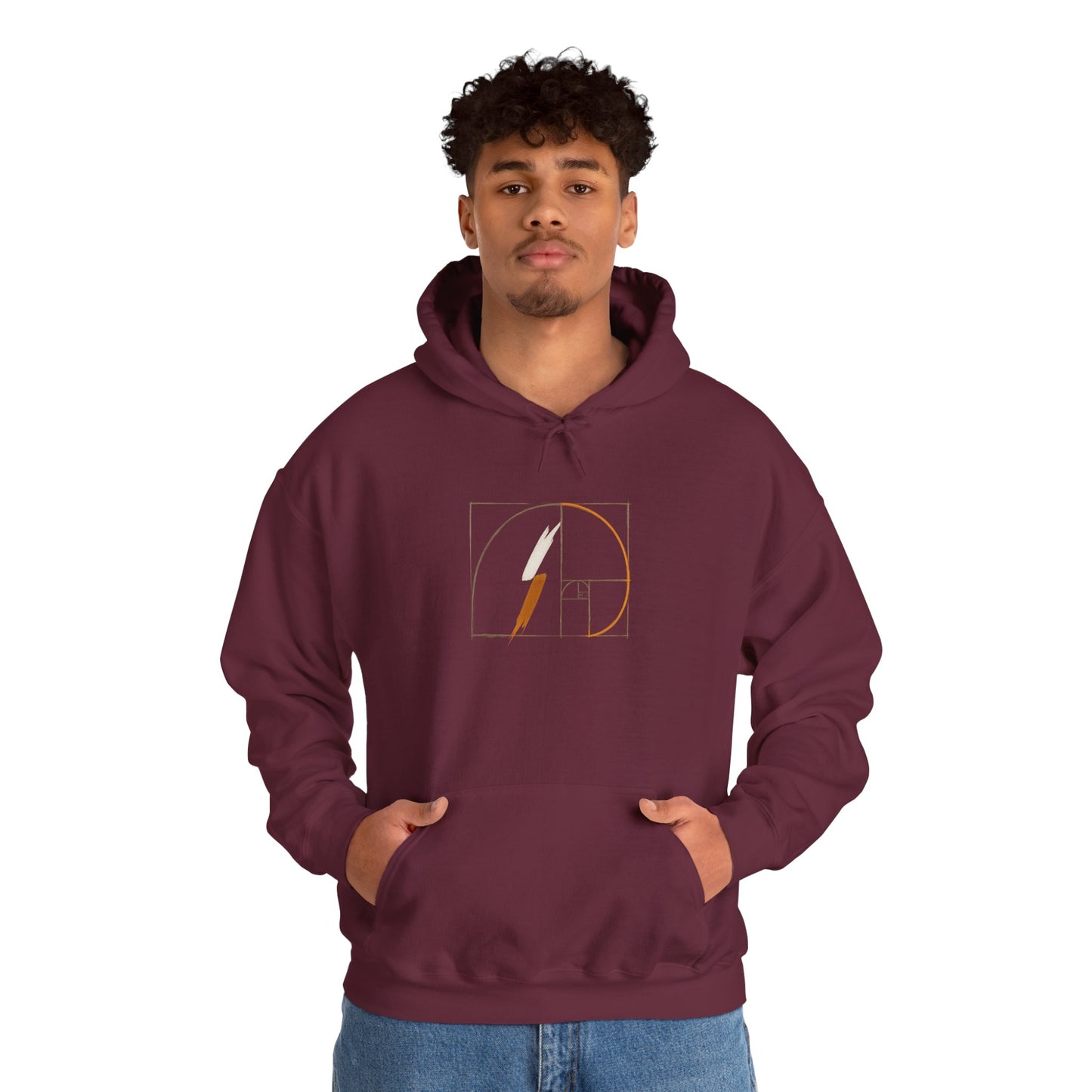 ONWARD Hoodie —Fibonacci Spiral Minimal Design