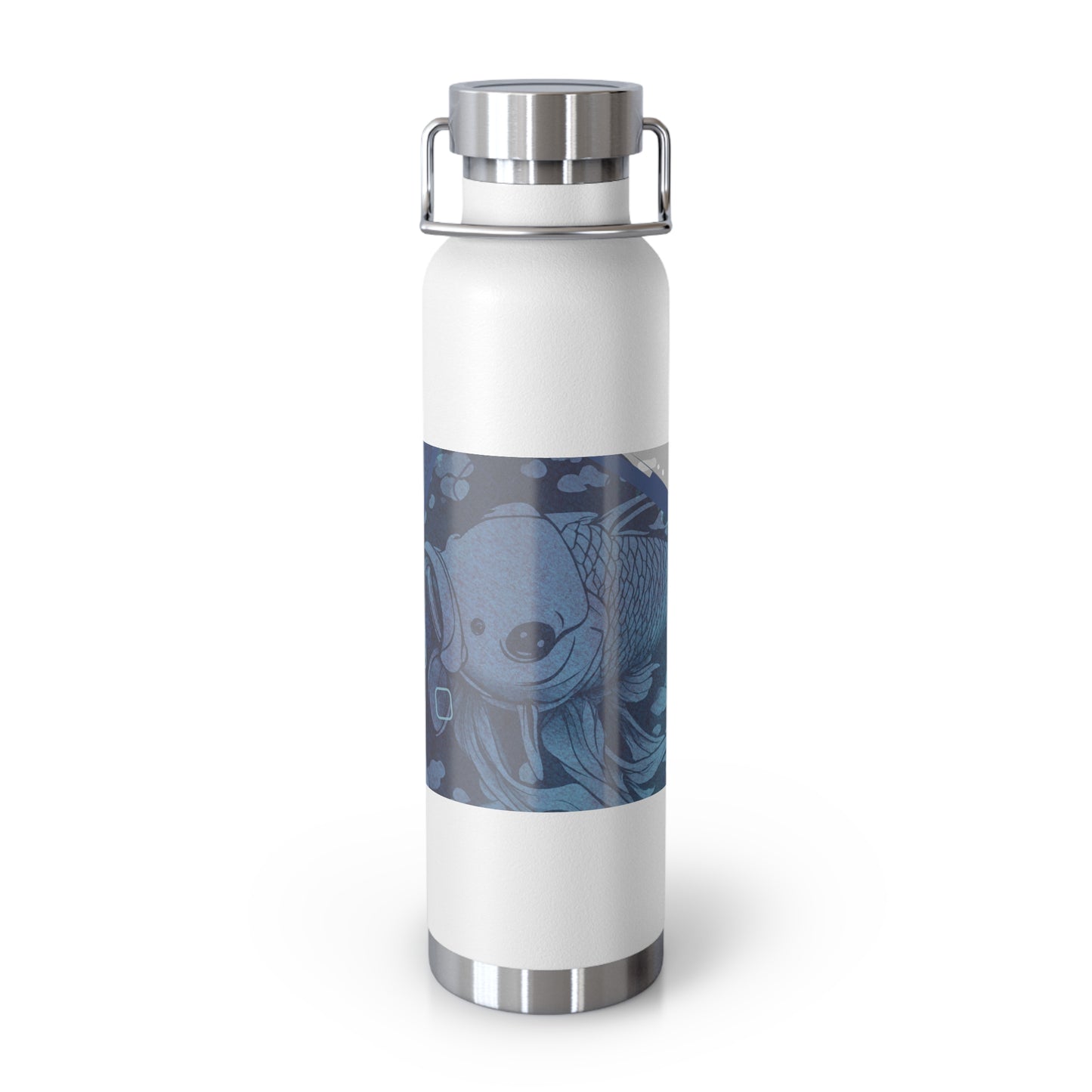 Blue Koi Copper Vacuum Insulated Bottle, 22oz