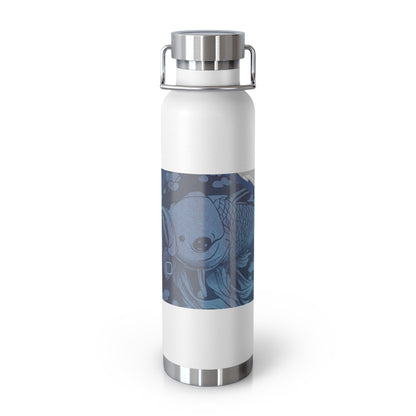 Blue Koi Copper Vacuum Insulated Bottle, 22oz