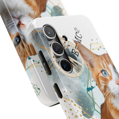 E=MC2 Cat Tough Phone Cases