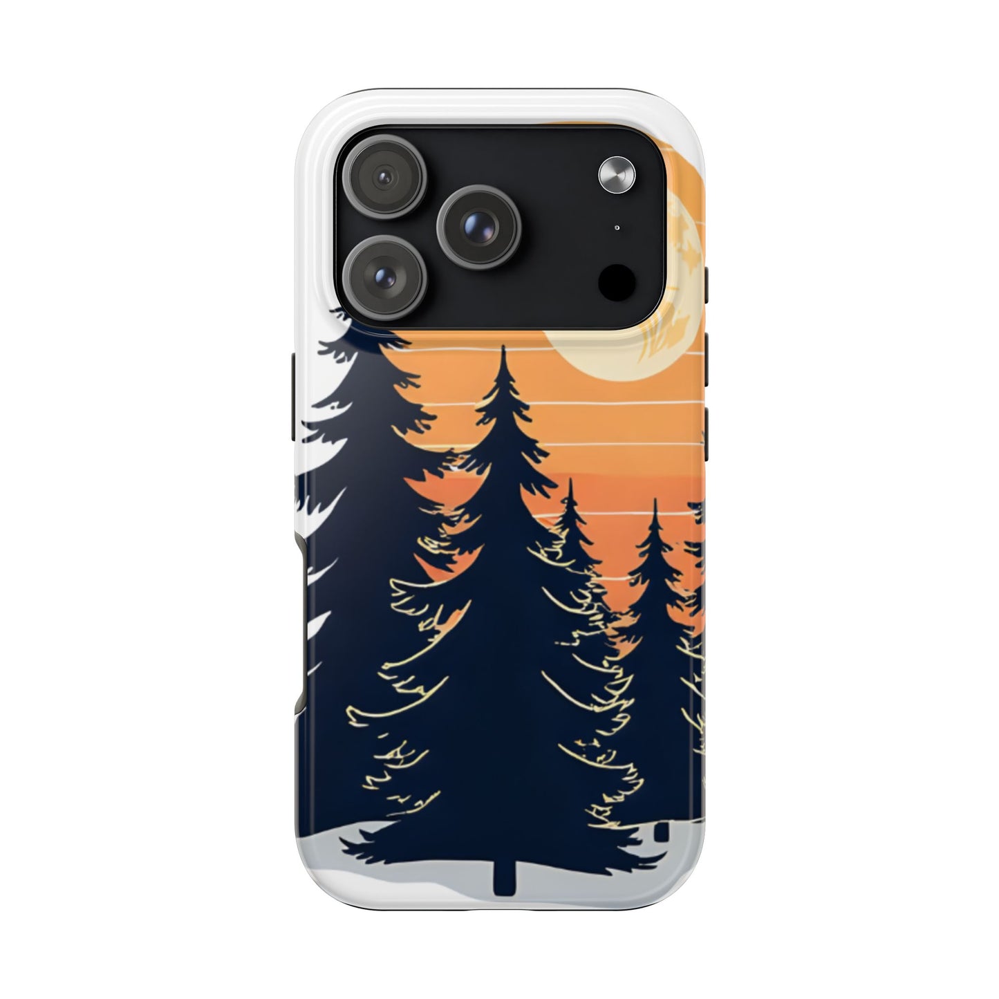 Retro Sunset Pines Graphic Phone Case - Just Gigi IFYKYK