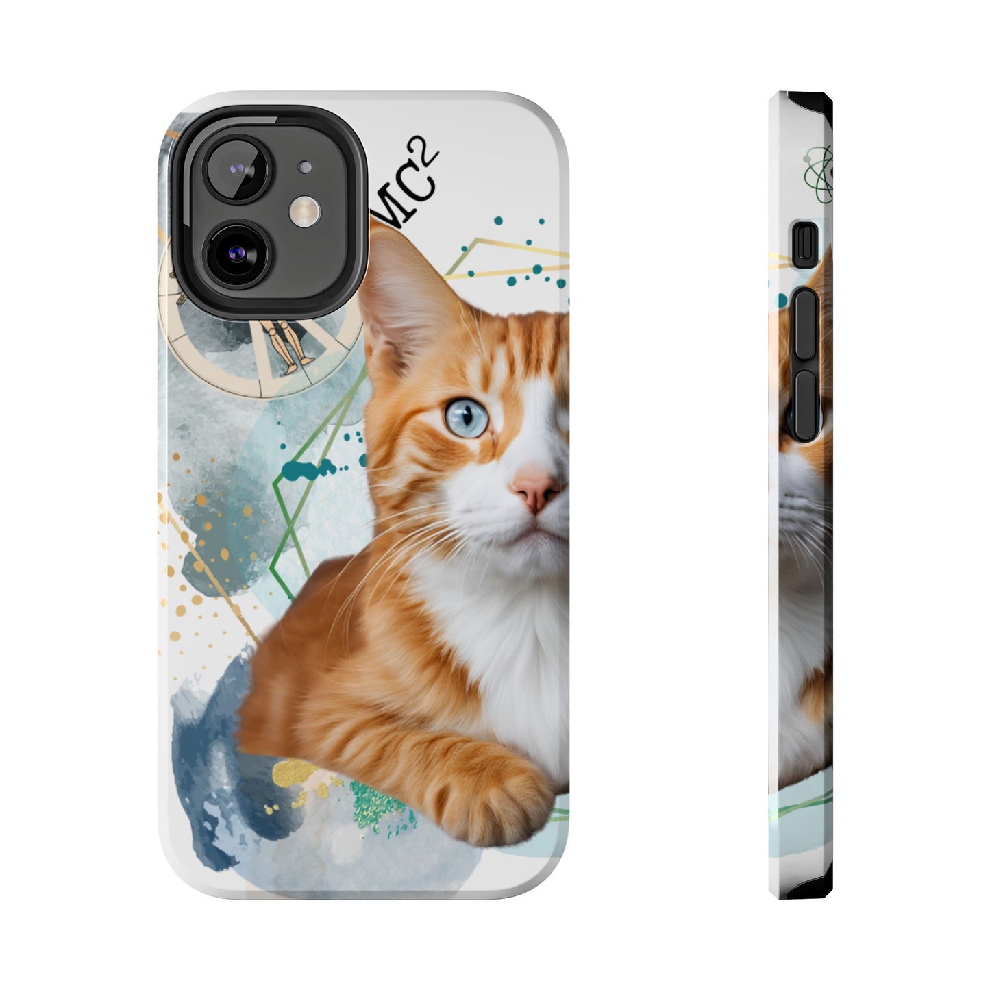 E=MC2 Cat Tough Phone Cases