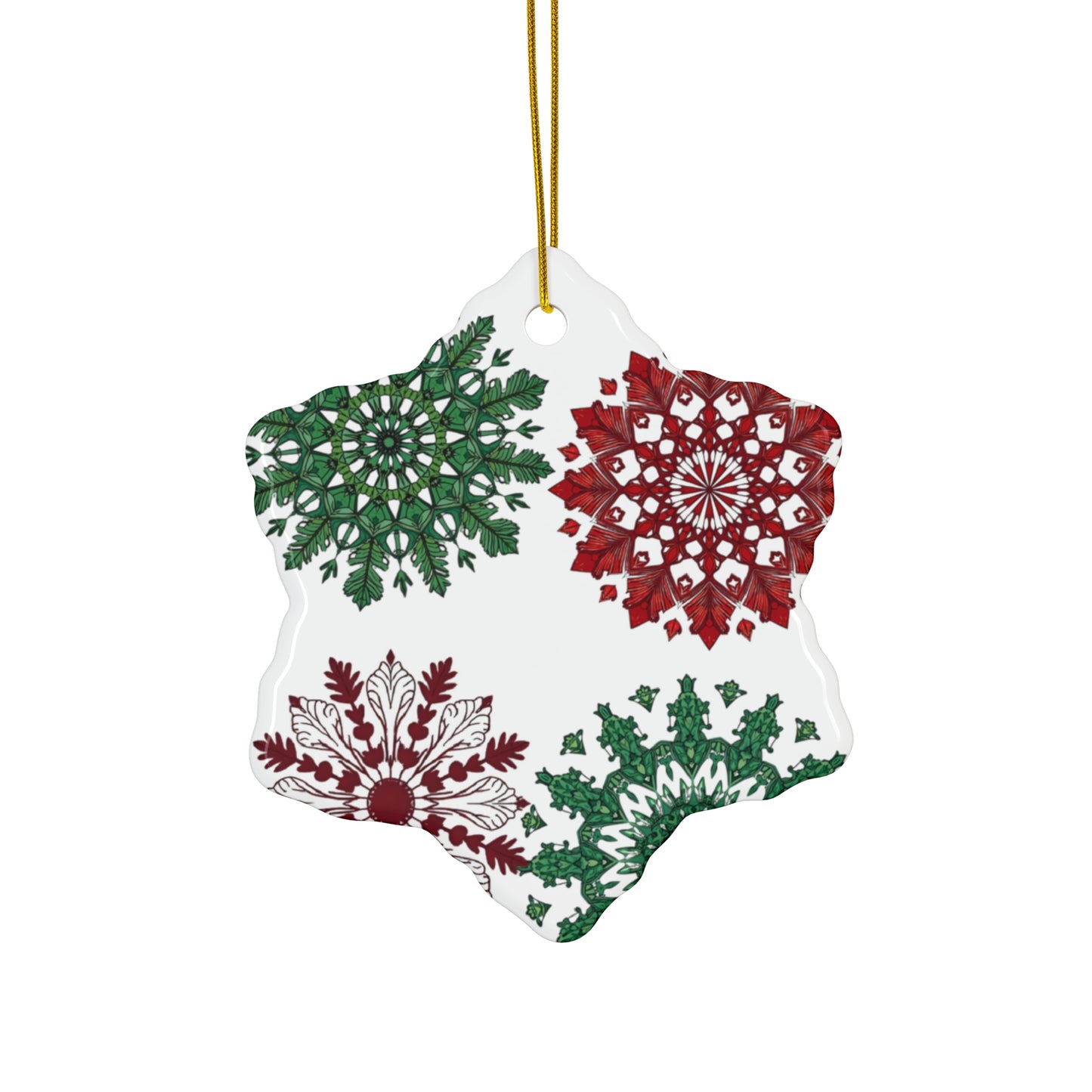 OG Red & Green Ceramic Ornaments  — Choose Your Shape - Just Gigi IFYKYK
