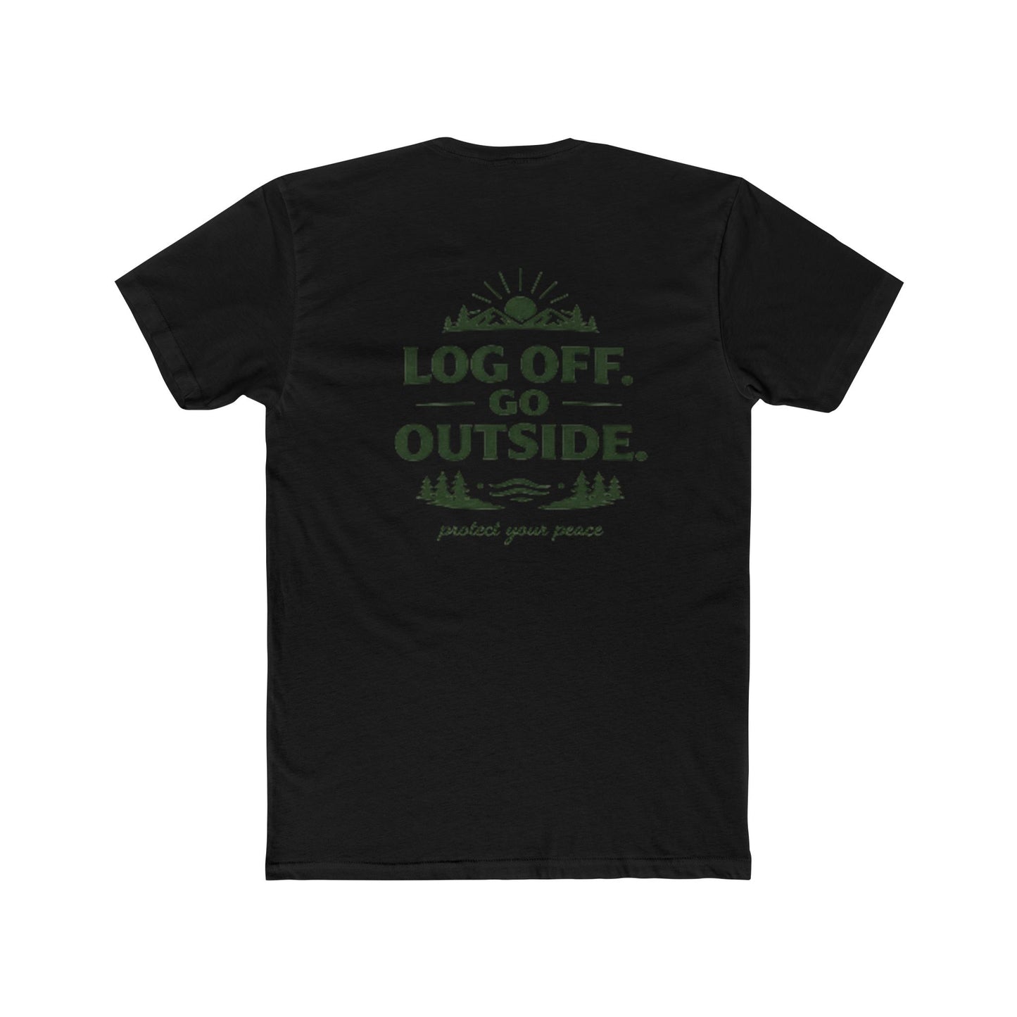 Log Off Go Outside Tee From EDRL by Just Gigi IFYKYK