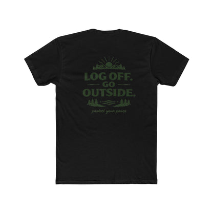 Log Off Go Outside Tee From EDRL by Just Gigi IFYKYK