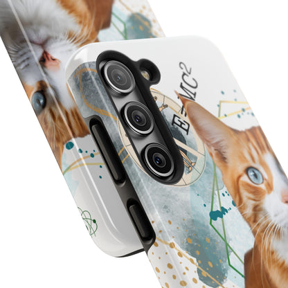 E=MC2 Cat Tough Phone Cases