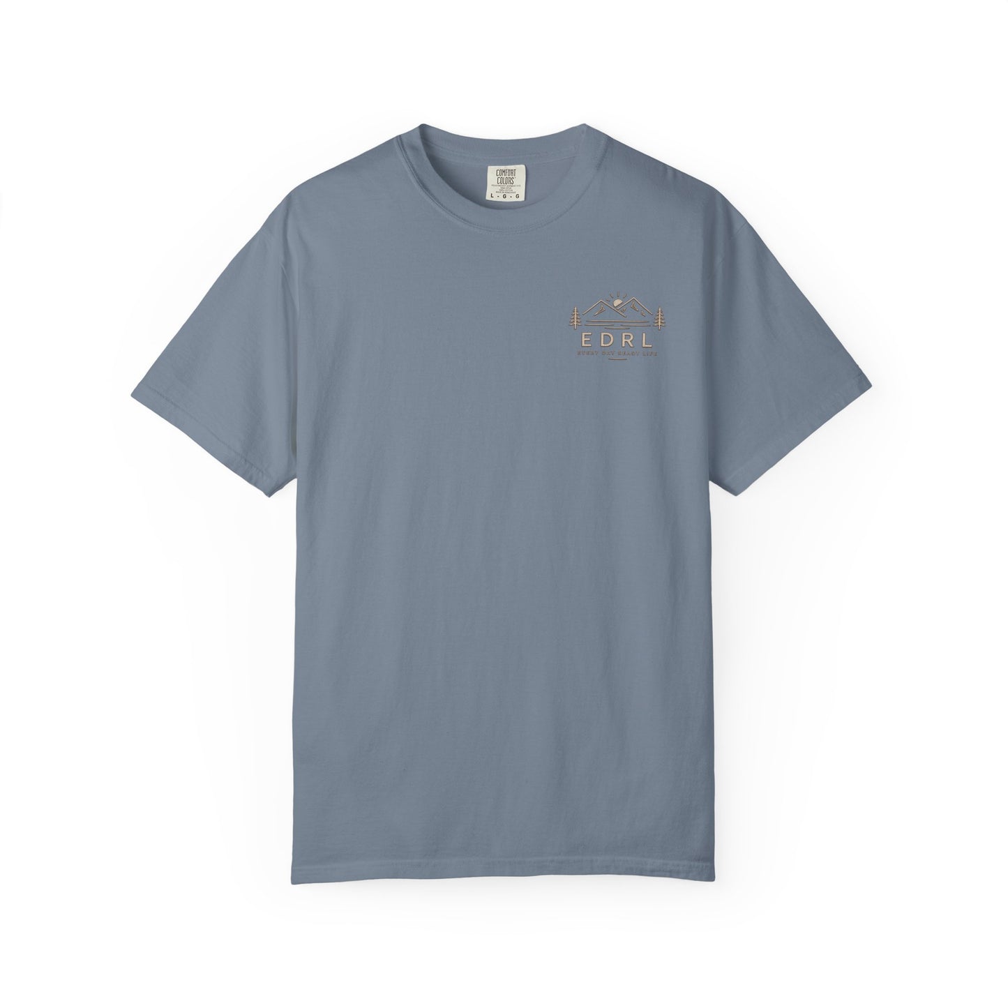 EDRL Mountain Logo T‑Shirt — Minimal Outdoor Crewneck