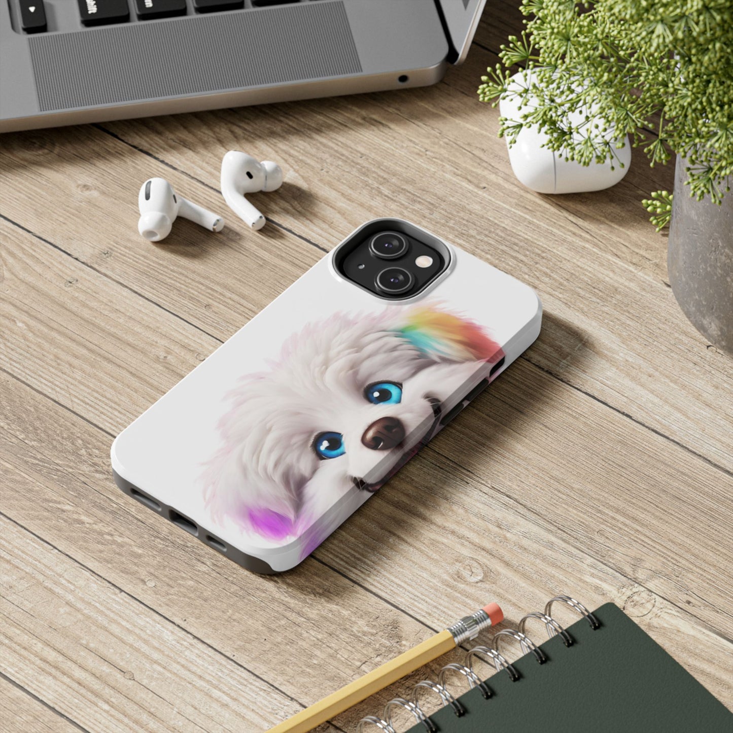 Peeking Doggo design Tough Phone Cases