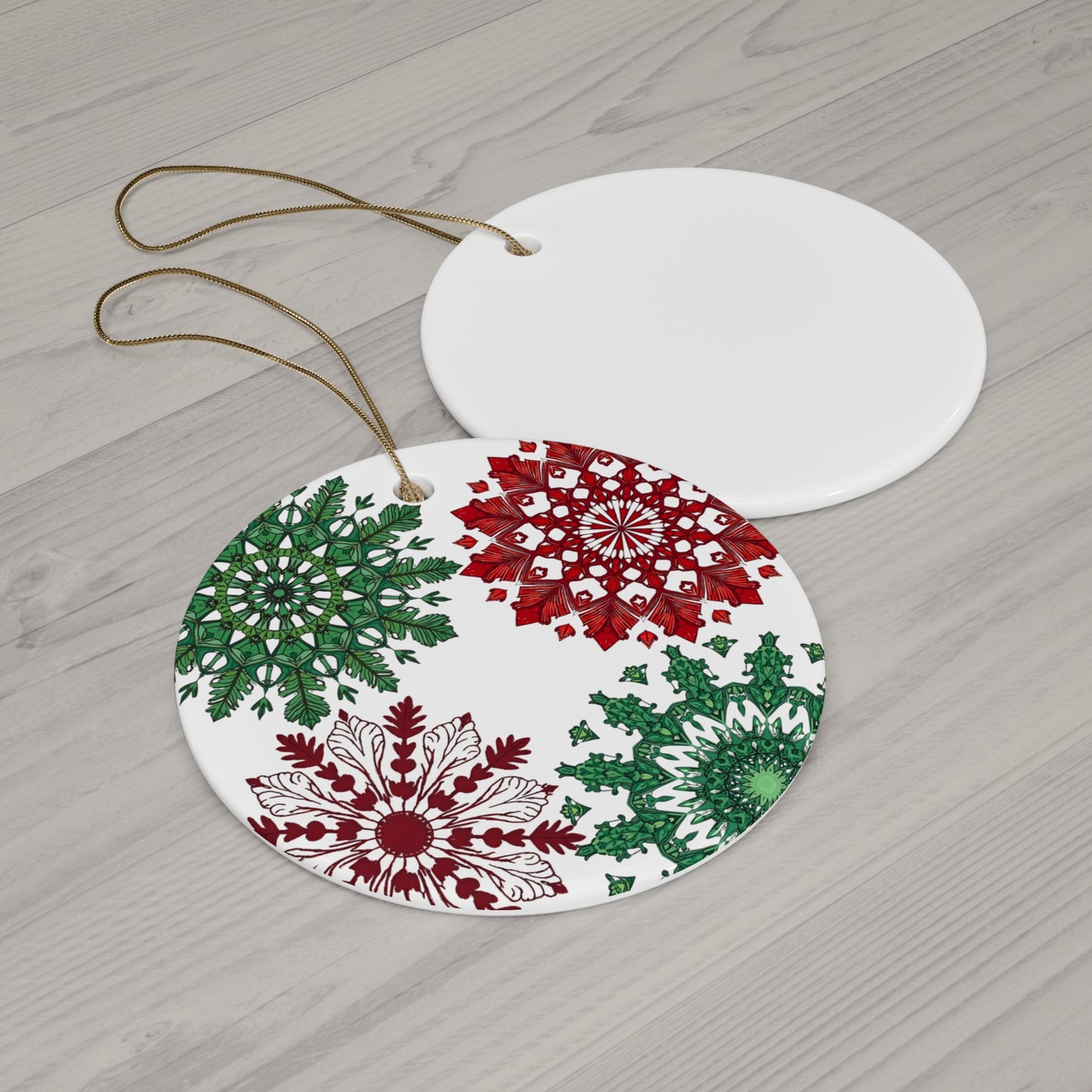 OG Red & Green Ceramic Ornaments  — Choose Your Shape - Just Gigi IFYKYK