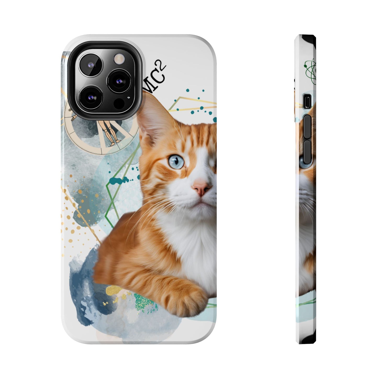 E=MC2 Cat Tough Phone Cases