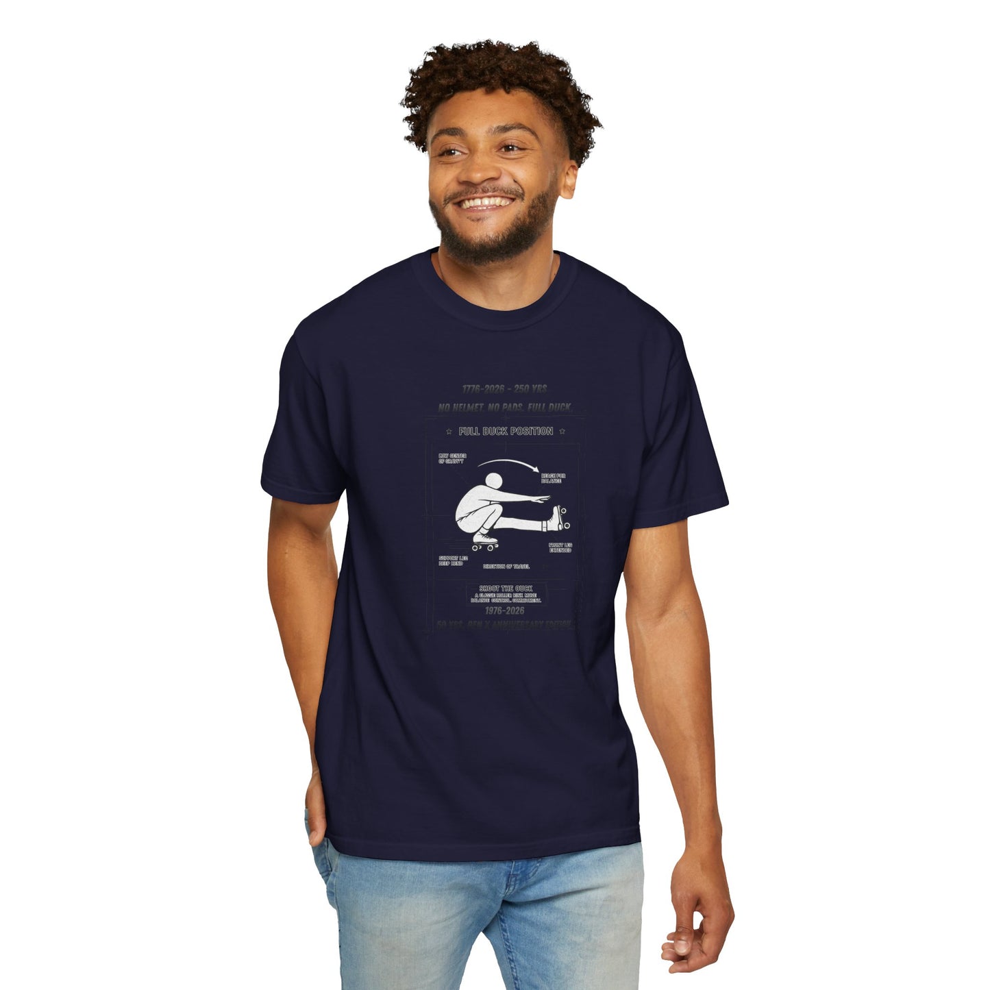 Full Duck Position Blueprint Graphic Tee - Just Gigi IFYKYK