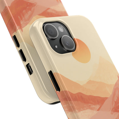 Sunset Mountain Meditation Tough Phone Case - Just Gigi IFYKYK